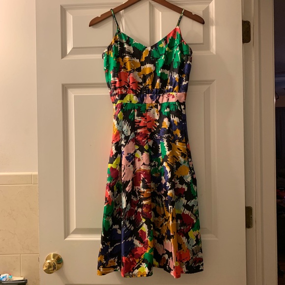 J.crew Abstract paint prints Dress - Picture 3 of 8